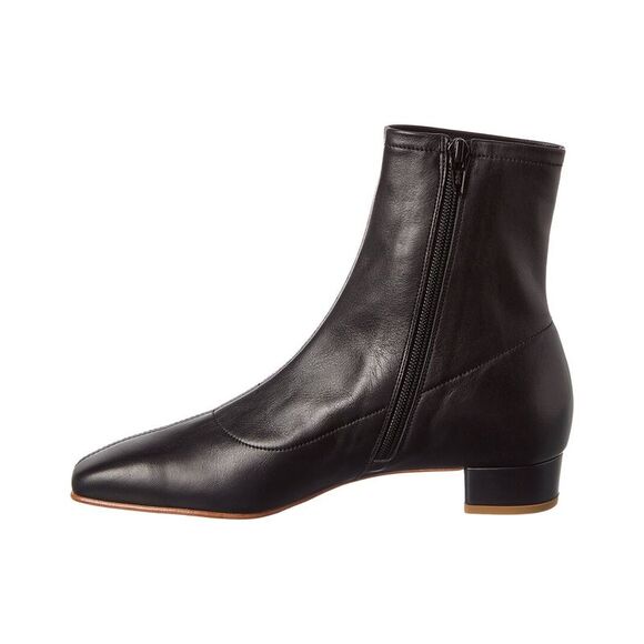 By Far Este Leather Bootie, Black